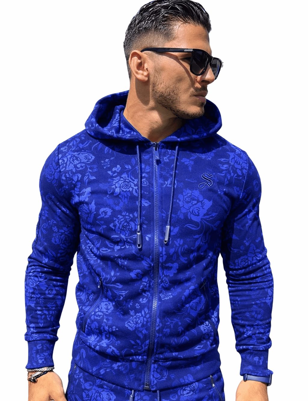 VoAzo 54 - Velvet Hoodie for Men - Sarman Fashion - Wholesale Clothing Fashion Brand for Men from Canada