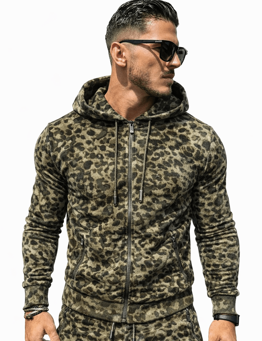 VoAzo 57 - Velvet Hoodie for Men - Sarman Fashion - Wholesale Clothing Fashion Brand for Men from Canada