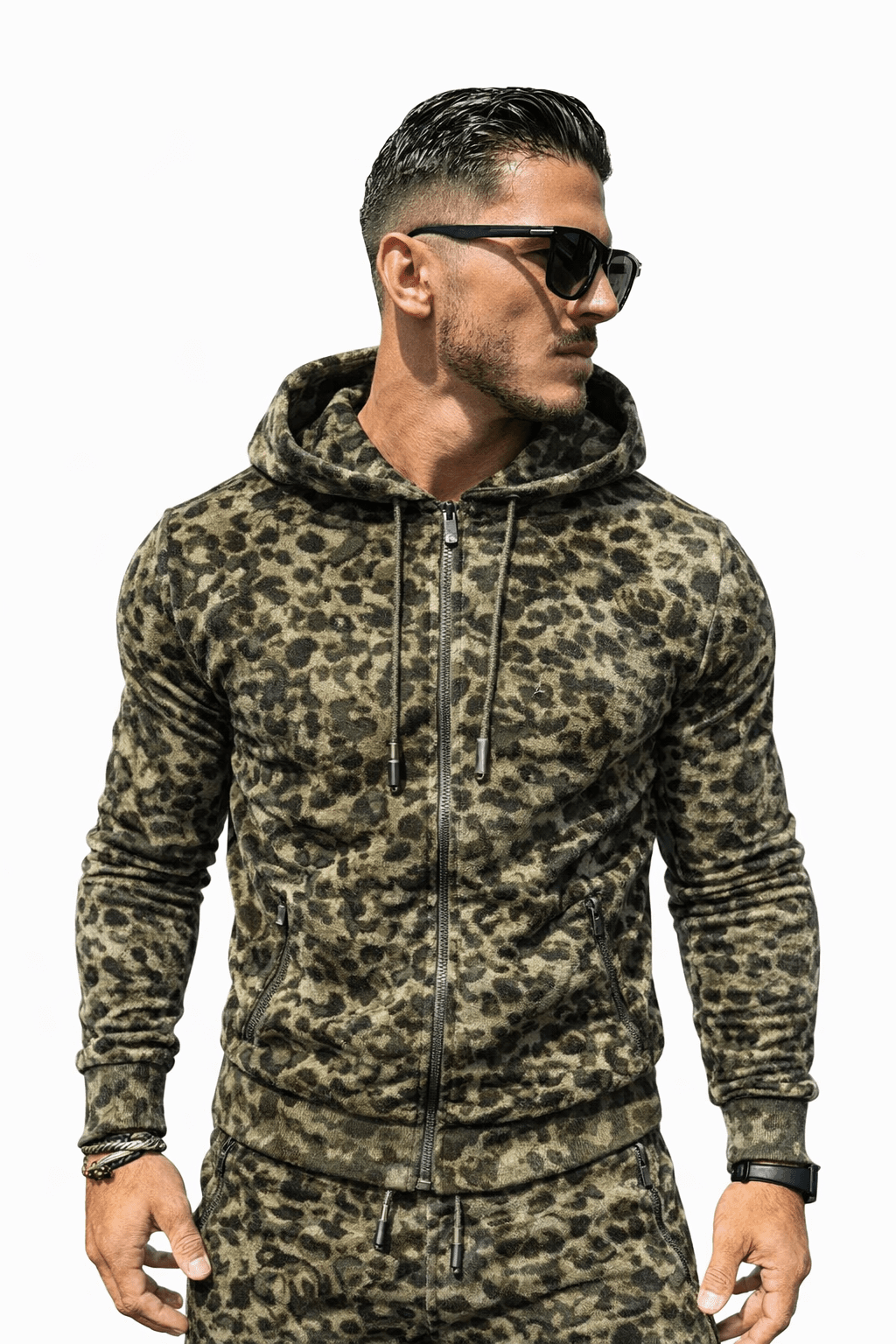VoAzo 57 - Velvet Hoodie for Men - Sarman Fashion - Wholesale Clothing Fashion Brand for Men from Canada