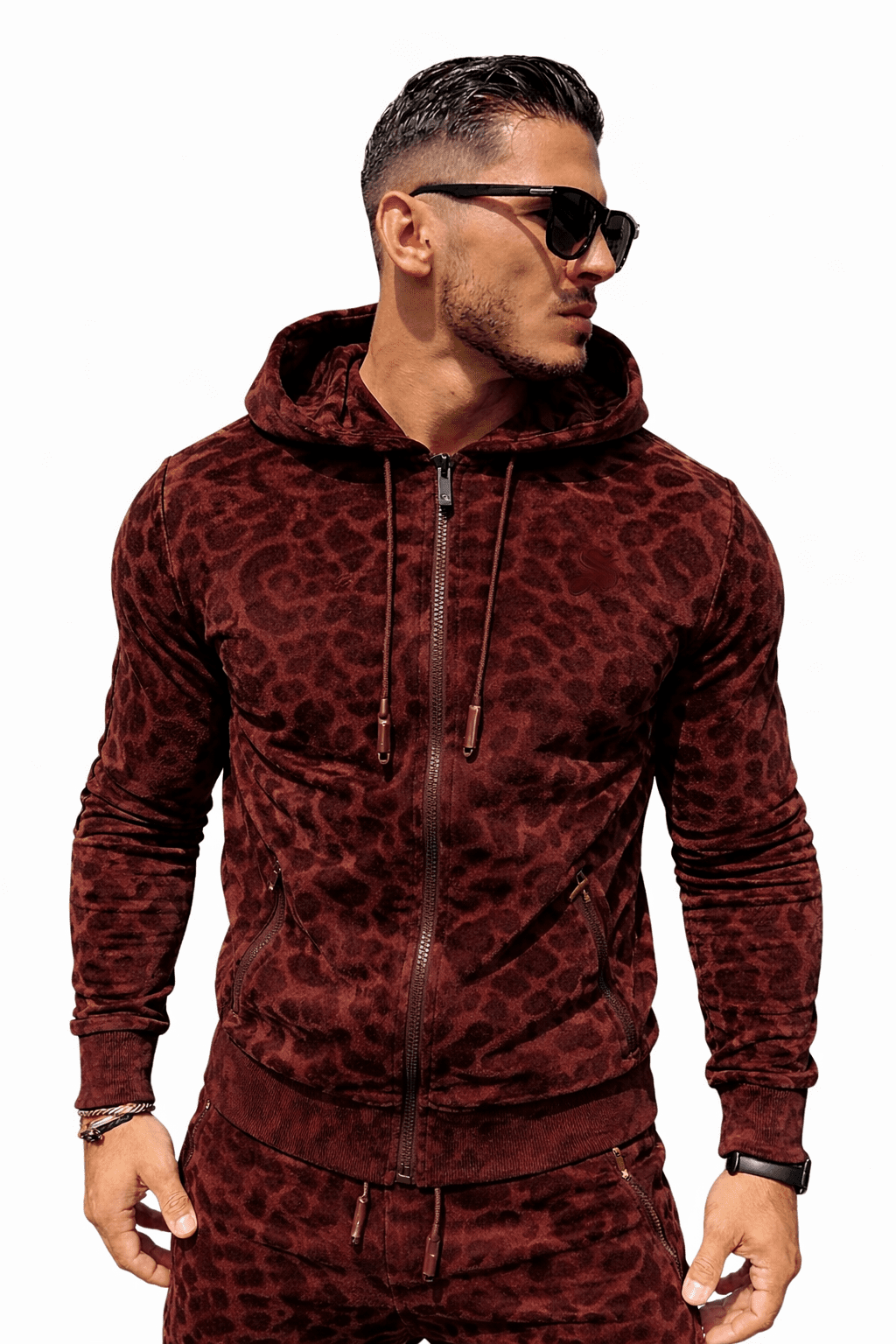 VoAzo 58 - Velvet Hoodie for Men - Sarman Fashion - Wholesale Clothing Fashion Brand for Men from Canada