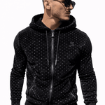 VoAzo 62 - Velvet Hoodie for Men - Sarman Fashion - Wholesale Clothing Fashion Brand for Men from Canada