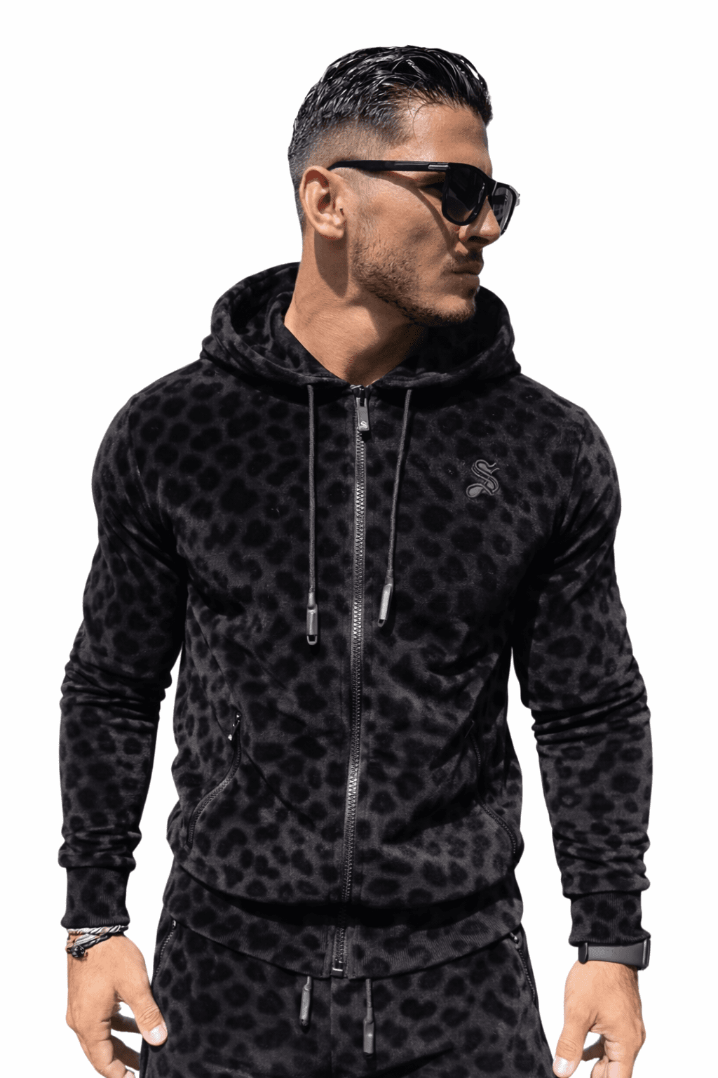 VoAzo 65 - Velvet Hoodie for Men - Sarman Fashion - Wholesale Clothing Fashion Brand for Men from Canada