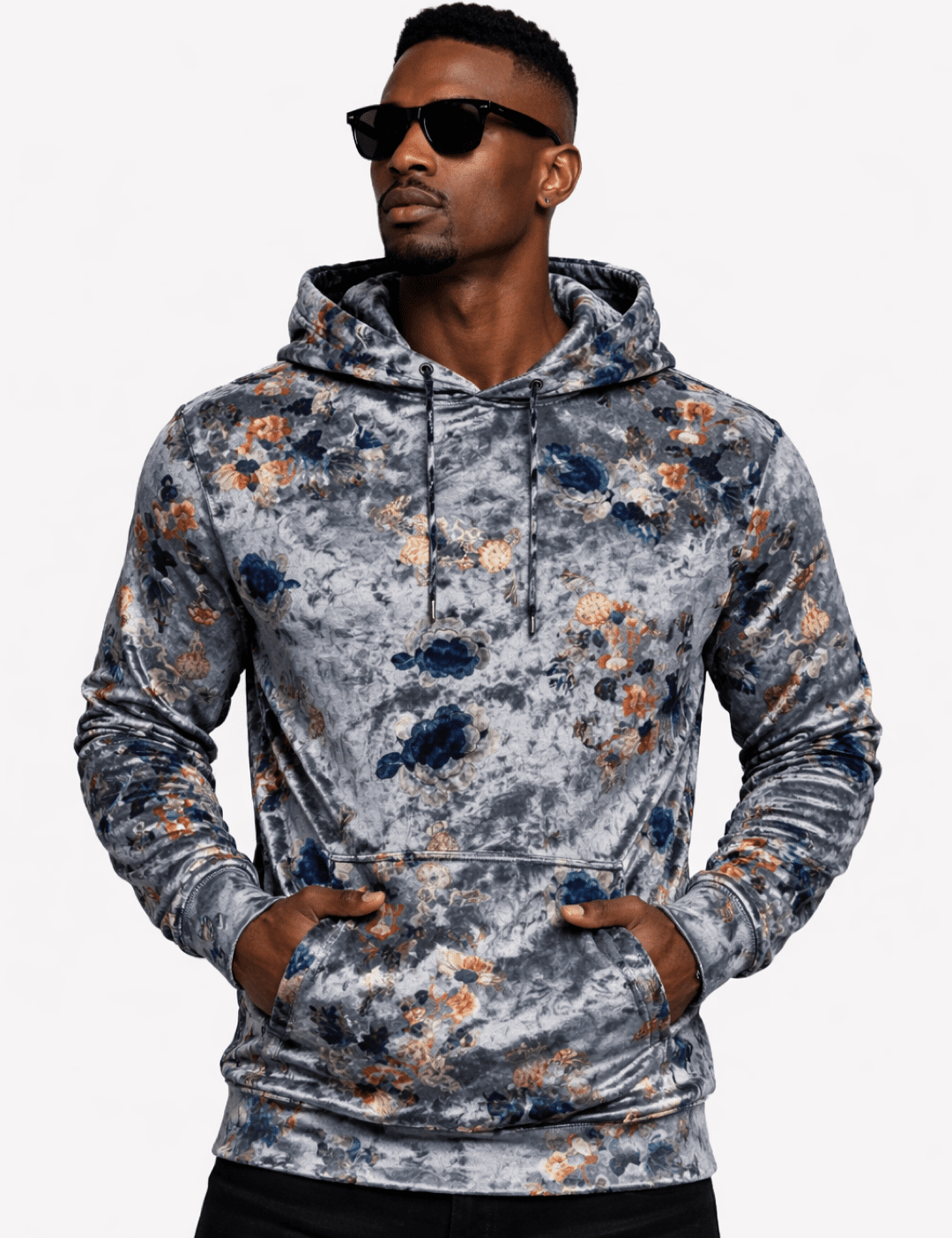 VoAzo 9 - Velvet Hoodie for Men - Sarman Fashion - Wholesale Clothing Fashion Brand for Men from Canada