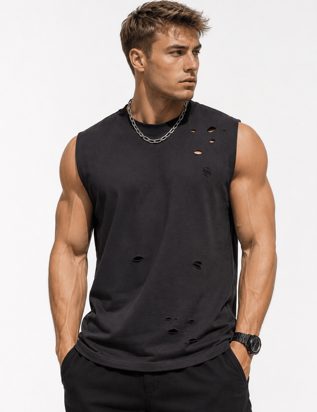 VRVN - Tank Top for Men - Sarman Fashion - Wholesale Clothing Fashion Brand for Men from Canada