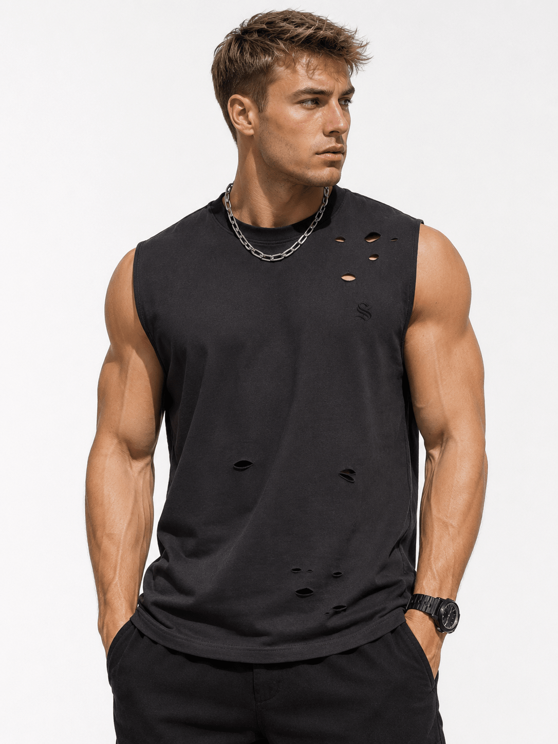 VRVN - Tank Top for Men - Sarman Fashion - Wholesale Clothing Fashion Brand for Men from Canada