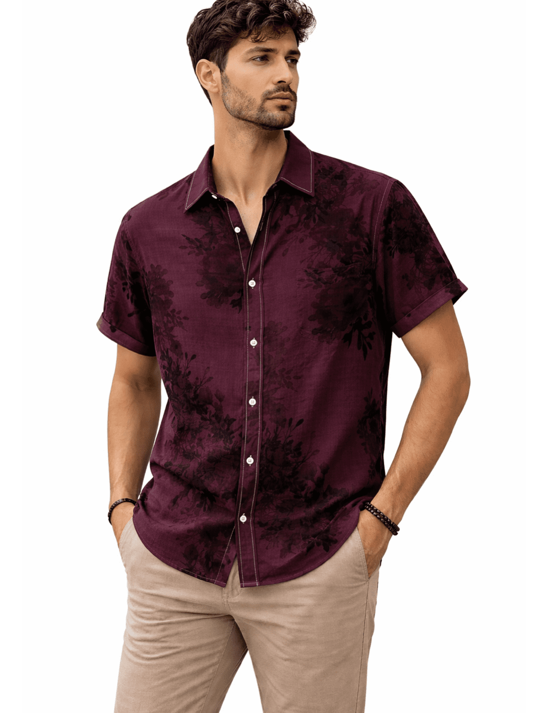 VUGG - Short Sleeves Shirt for Men - Sarman Fashion - Wholesale Clothing Fashion Brand for Men from Canada