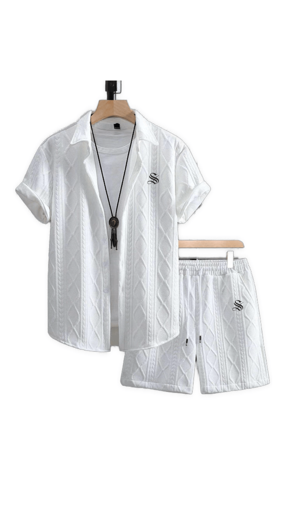 VUNB 2 - Complete Set Shirt & Shorts for Men - Sarman Fashion - Wholesale Clothing Fashion Brand for Men from Canada