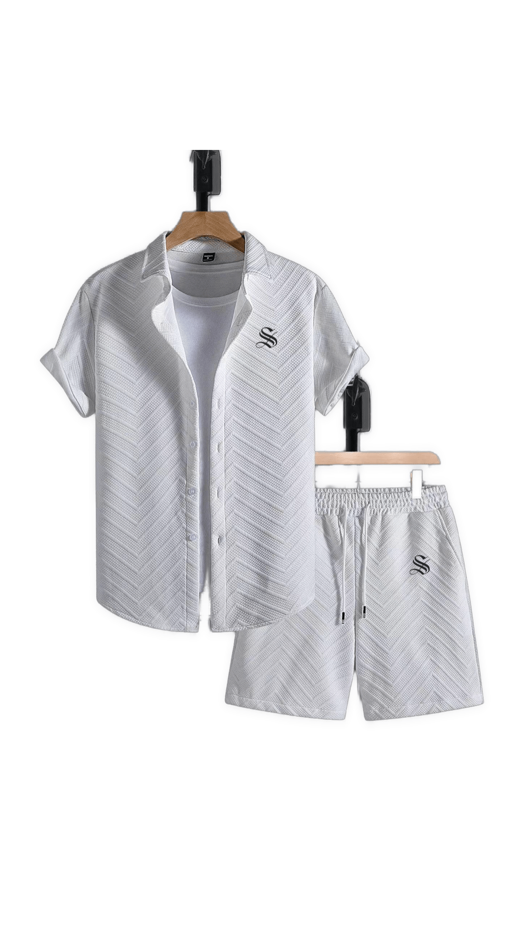 VUNB 3 - Complete Set Shirt & Shorts for Men - Sarman Fashion - Wholesale Clothing Fashion Brand for Men from Canada