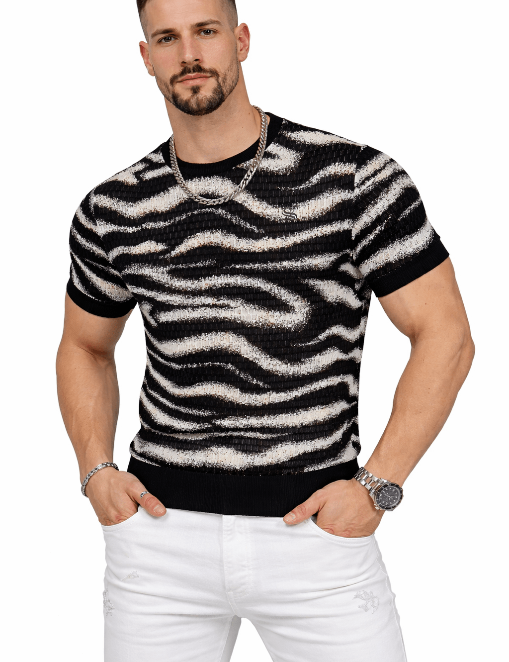 Wavesol - T-Shirt for Men - Sarman Fashion - Wholesale Clothing Fashion Brand for Men from Canada