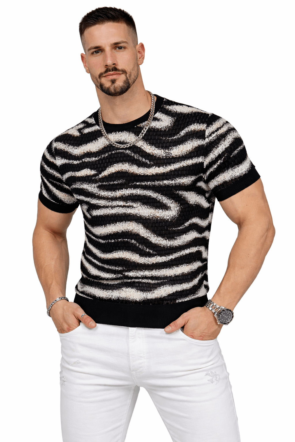 Wavesol - T-Shirt for Men - Sarman Fashion - Wholesale Clothing Fashion Brand for Men from Canada