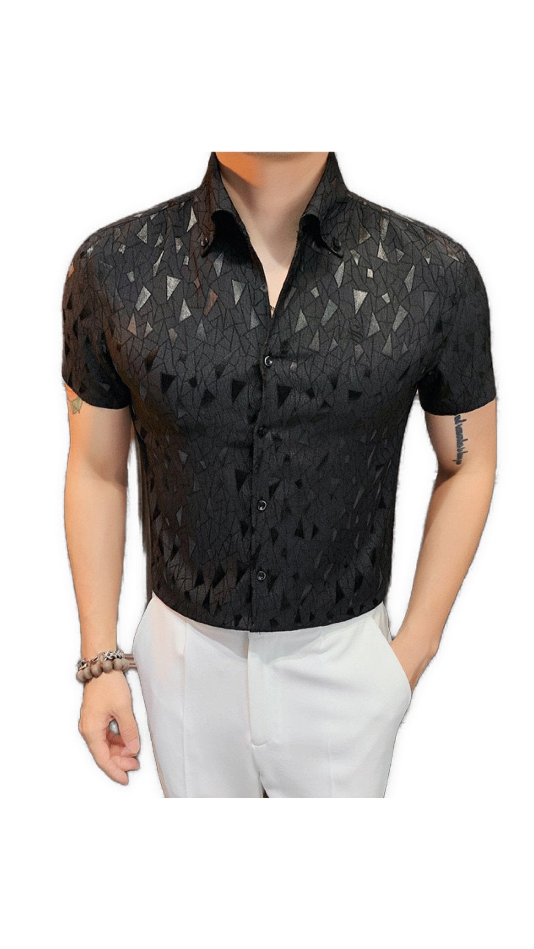 Wego - Short Sleeves Shirt for Men - Sarman Fashion - Wholesale Clothing Fashion Brand for Men from Canada