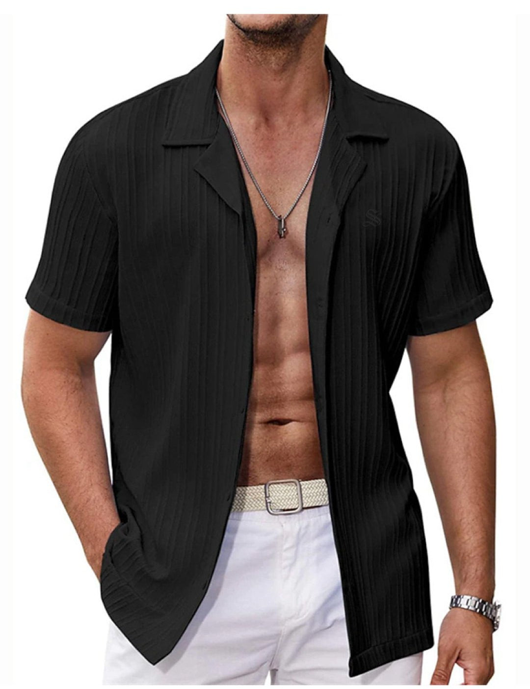 WillS 2 - Short Sleeves Shirt for Men - Sarman Fashion - Wholesale Clothing Fashion Brand for Men from Canada