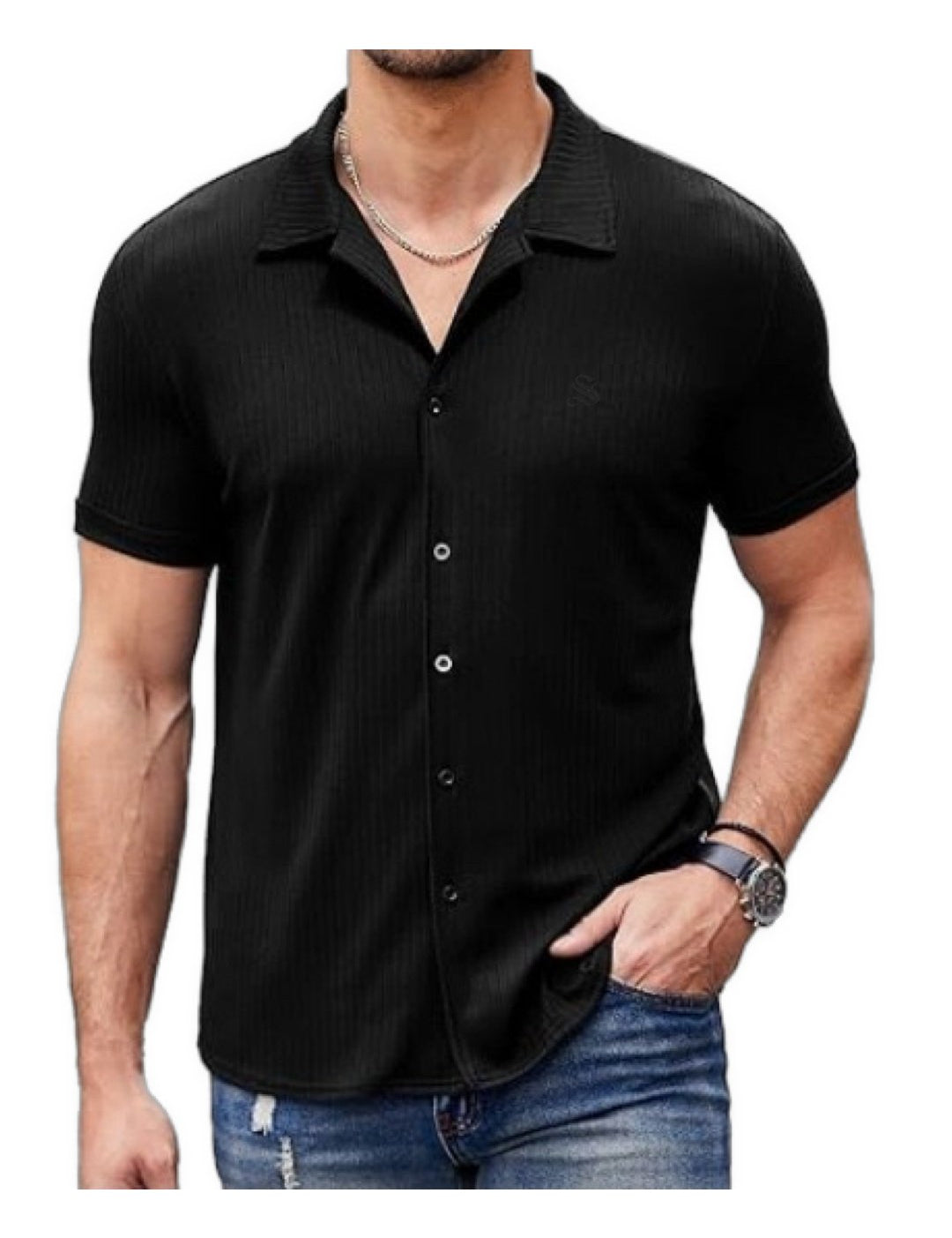 WillS - Short Sleeves Shirt for Men - Sarman Fashion - Wholesale Clothing Fashion Brand for Men from Canada