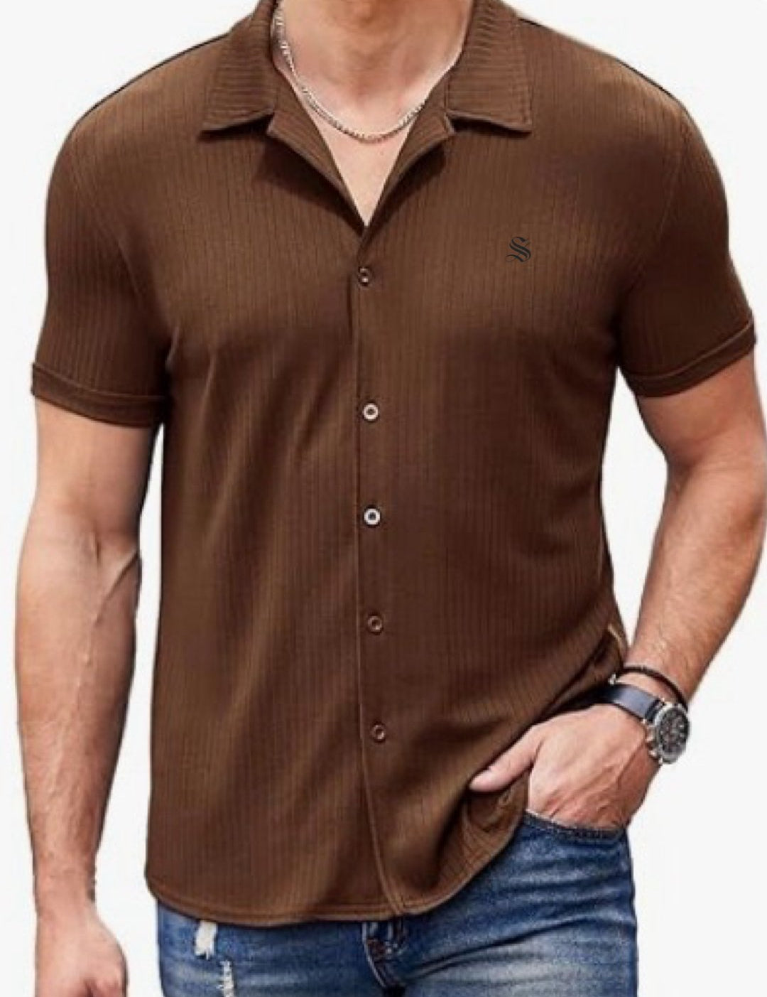 WillS - Short Sleeves Shirt for Men - Sarman Fashion - Wholesale Clothing Fashion Brand for Men from Canada