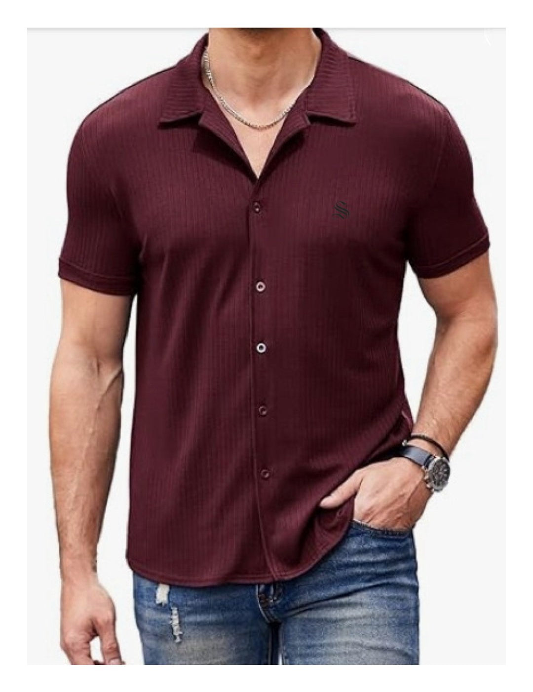 WillS - Short Sleeves Shirt for Men - Sarman Fashion - Wholesale Clothing Fashion Brand for Men from Canada