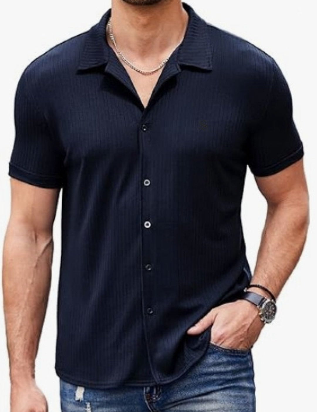 WillS - Short Sleeves Shirt for Men - Sarman Fashion - Wholesale Clothing Fashion Brand for Men from Canada
