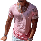 Wino - U - Neck T-Shirt for Men - Sarman Fashion - Wholesale Clothing Fashion Brand for Men from Canada