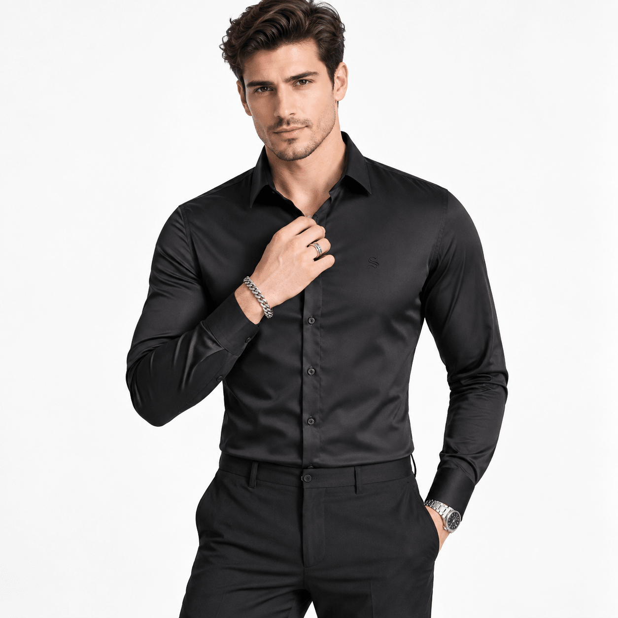 WOKO 2 - Long Sleeves Shirt for Men - Sarman Fashion - Wholesale Clothing Fashion Brand for Men from Canada