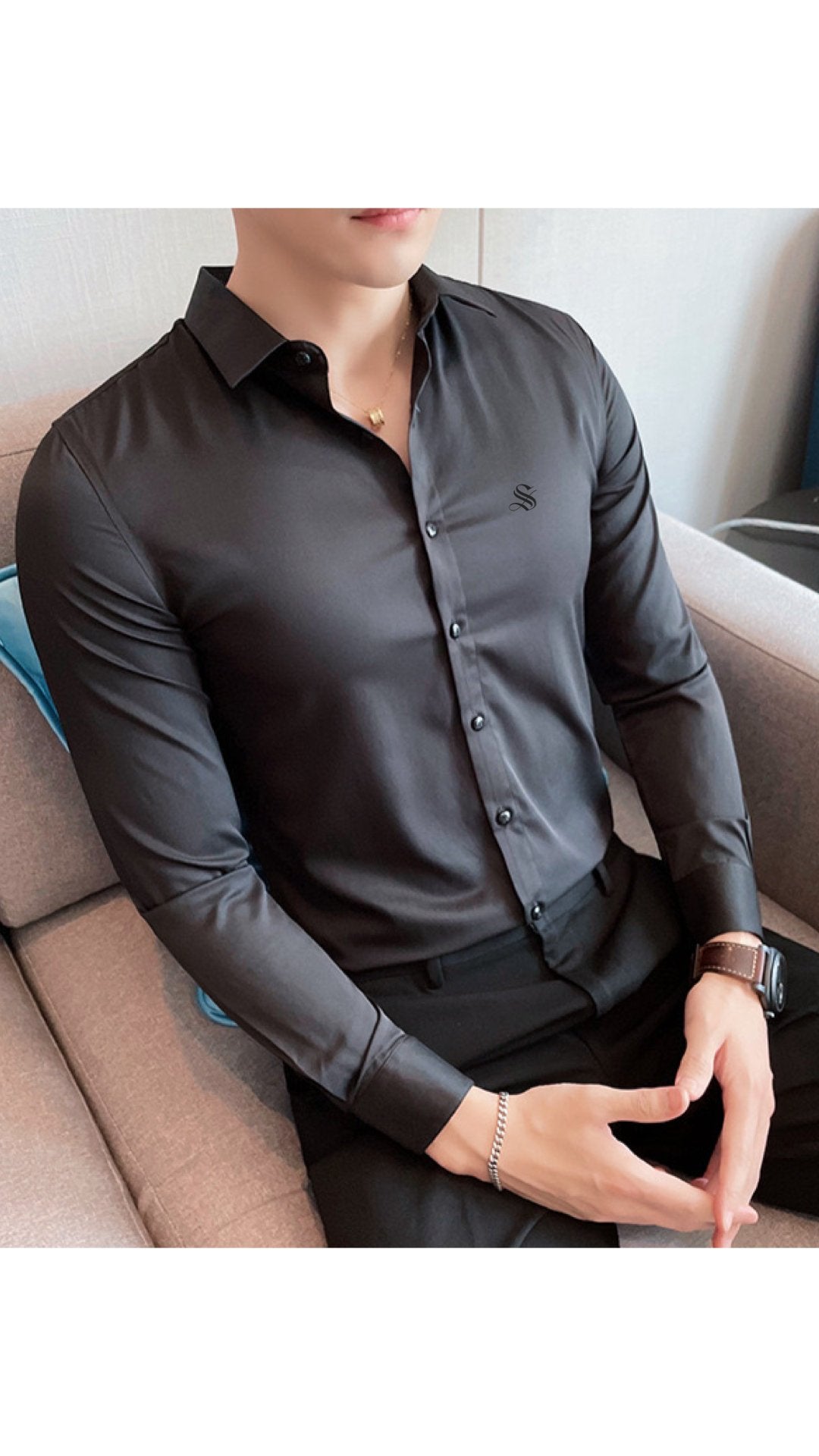 WOKO - Long Sleeves Shirt for Men - Sarman Fashion - Wholesale Clothing Fashion Brand for Men from Canada