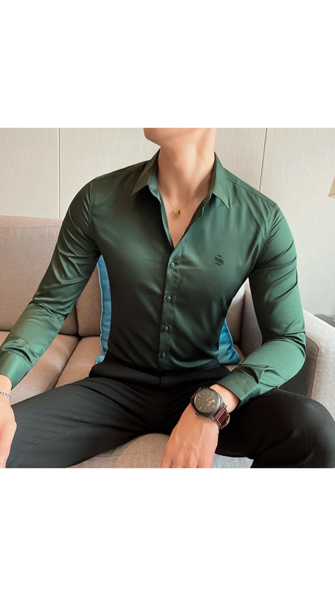 WOKO - Long Sleeves Shirt for Men - Sarman Fashion - Wholesale Clothing Fashion Brand for Men from Canada