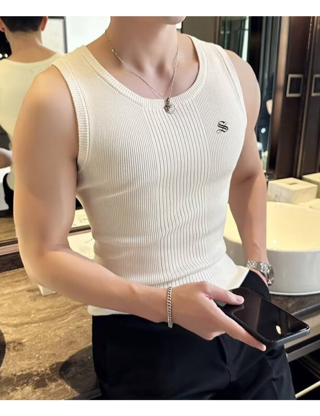 Womito 2 - Tank Top for Men - Sarman Fashion - Wholesale Clothing Fashion Brand for Men from Canada
