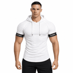 Wuzunami 27 - Hood T-shirt With Straps for Men - Sarman Fashion - Wholesale Clothing Fashion Brand for Men from Canada