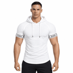 Wuzunami 27 - Hood T-shirt With Straps for Men - Sarman Fashion - Wholesale Clothing Fashion Brand for Men from Canada