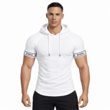 Wuzunami 27 - Hood T-shirt With Straps for Men - Sarman Fashion - Wholesale Clothing Fashion Brand for Men from Canada
