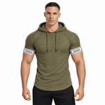 Wuzunami 29 - Hood T-shirt With Straps for Men - Sarman Fashion - Wholesale Clothing Fashion Brand for Men from Canada