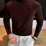 XaoP2 - High Neck Long Sleeve Shirt for Men - Sarman Fashion - Wholesale Clothing Fashion Brand for Men from Canada