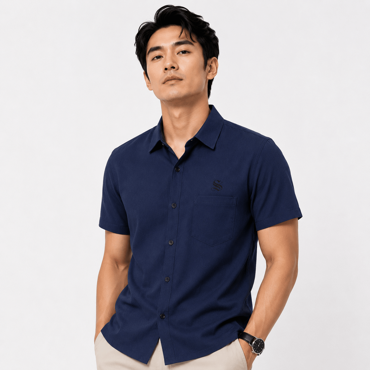 XBVH - Short Sleeves Shirt for Men - Sarman Fashion - Wholesale Clothing Fashion Brand for Men from Canada