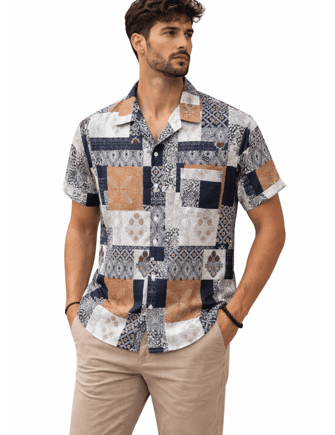 XDDX - Short Sleeves Shirt for Men - Sarman Fashion - Wholesale Clothing Fashion Brand for Men from Canada