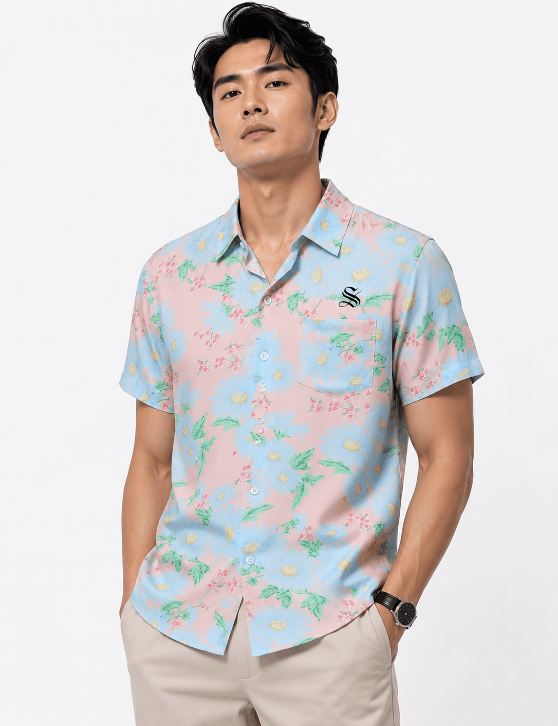 Xinbuzo 2 - Short Sleeves Shirt for Men - Sarman Fashion - Wholesale Clothing Fashion Brand for Men from Canada