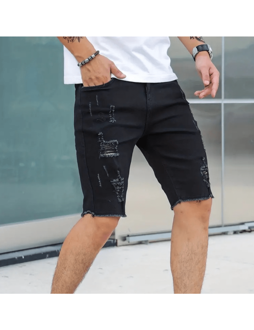 Xipli - Jeans Shorts for Men - Sarman Fashion - Wholesale Clothing Fashion Brand for Men from Canada