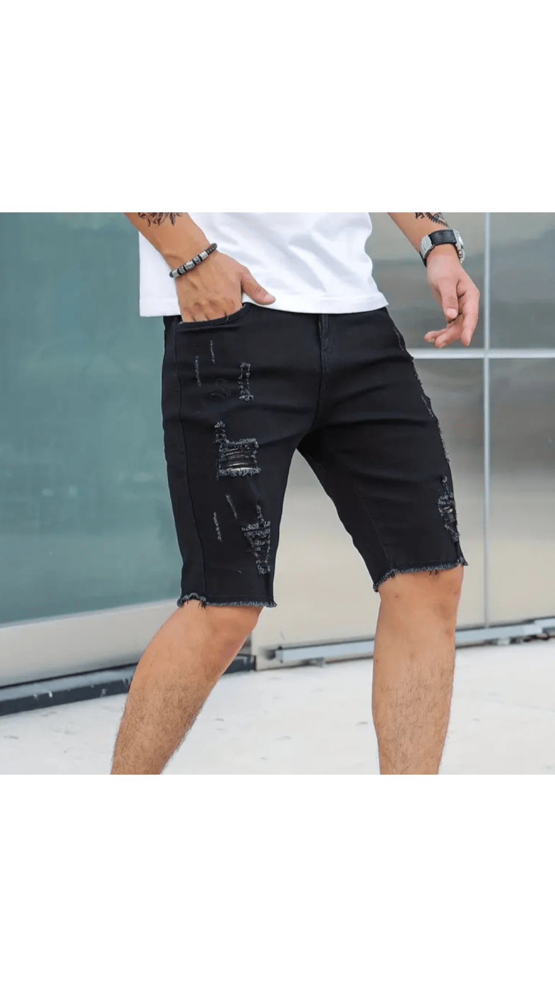 Xipli - Jeans Shorts for Men - Sarman Fashion - Wholesale Clothing Fashion Brand for Men from Canada
