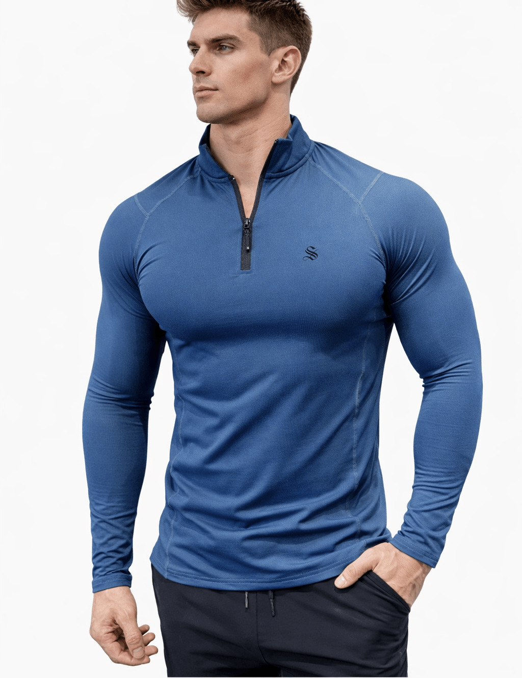 Xisi 252 - Long Sleeve Track Top for Men - Sarman Fashion - Wholesale Clothing Fashion Brand for Men from Canada