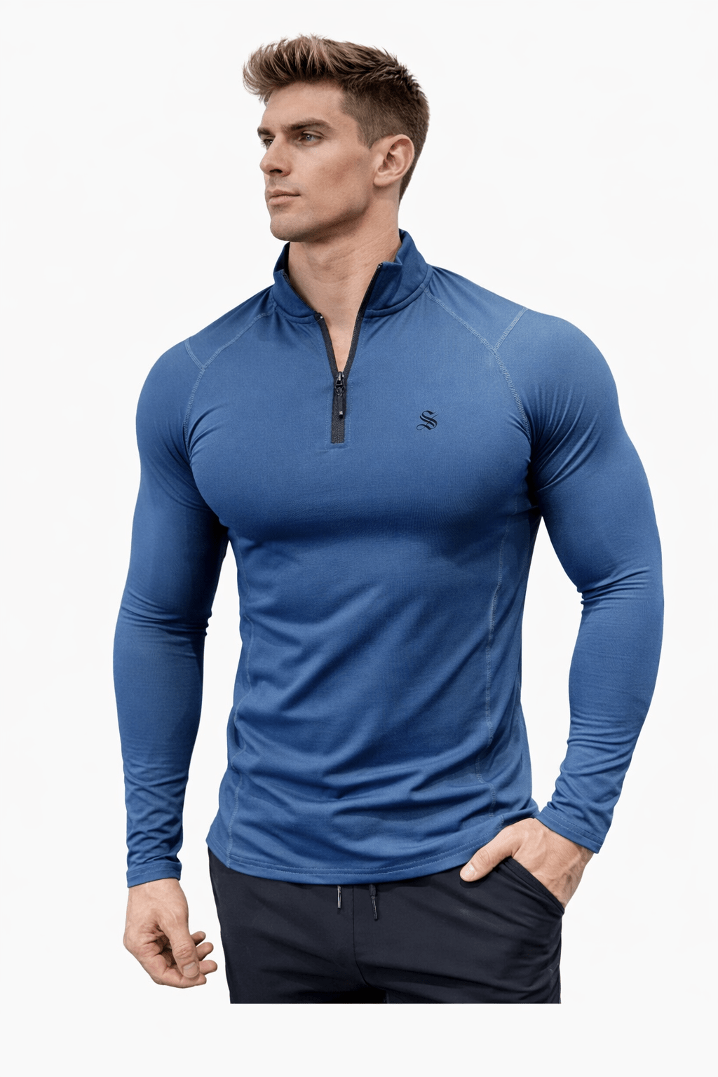 Xisi 252 - Long Sleeve Track Top for Men - Sarman Fashion - Wholesale Clothing Fashion Brand for Men from Canada