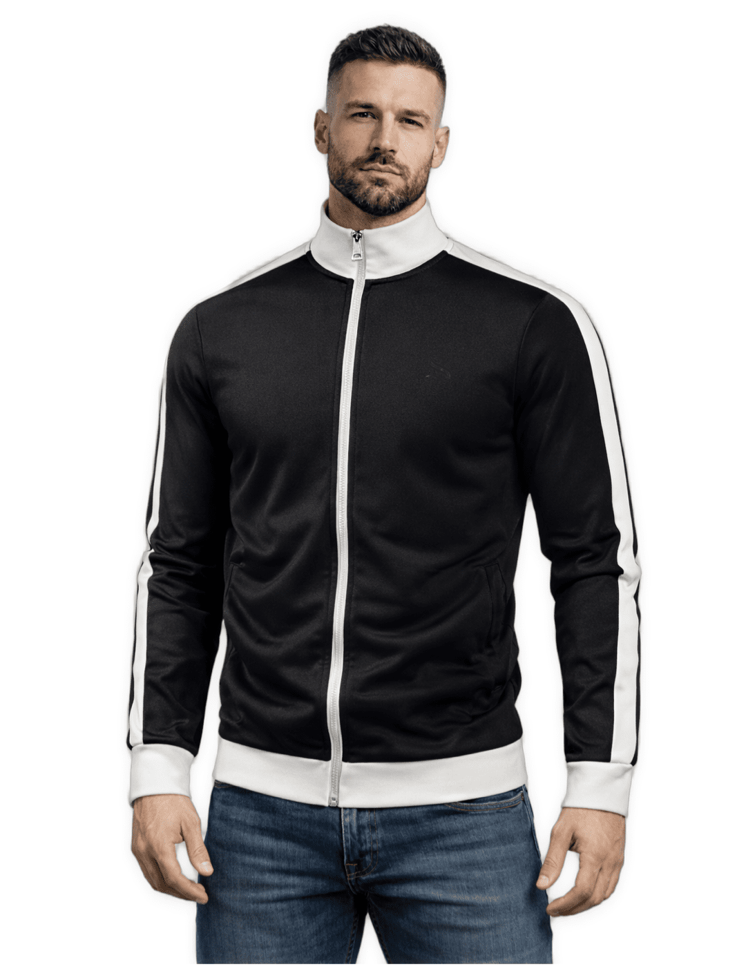 Xisi 2578 - Long Sleeve Track Top for Men - Sarman Fashion - Wholesale Clothing Fashion Brand for Men from Canada
