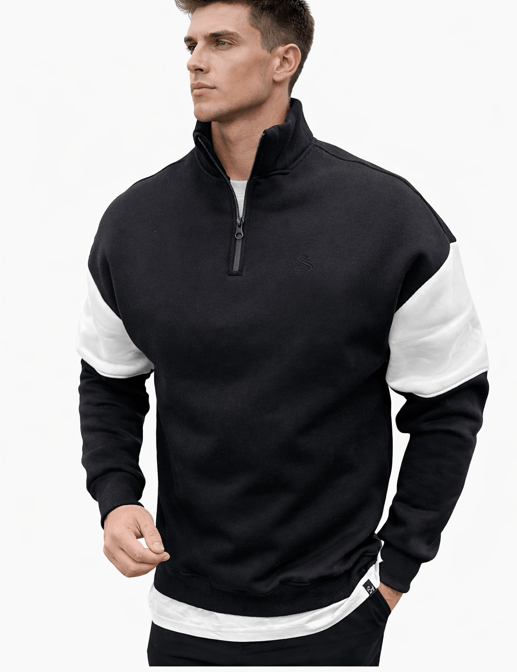 Xisi 25781 - Long Sleeve Track Top for Men - Sarman Fashion - Wholesale Clothing Fashion Brand for Men from Canada