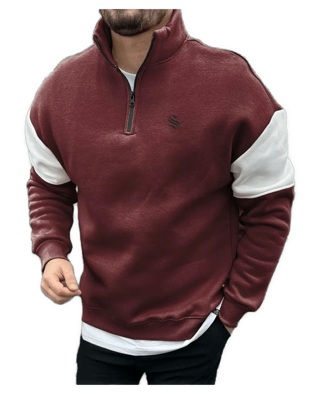 Xisi 25781 - Long Sleeve Track Top for Men - Sarman Fashion - Wholesale Clothing Fashion Brand for Men from Canada