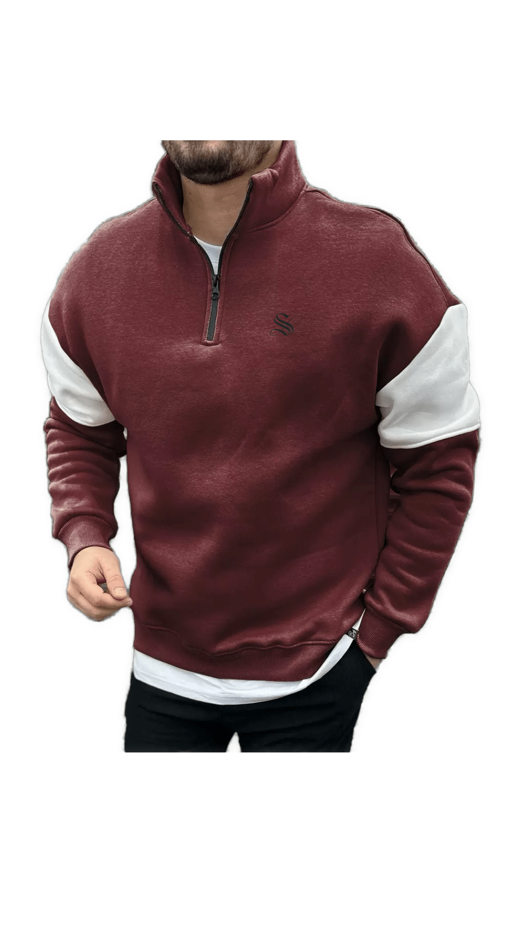 Xisi 25781 - Long Sleeve Track Top for Men - Sarman Fashion - Wholesale Clothing Fashion Brand for Men from Canada