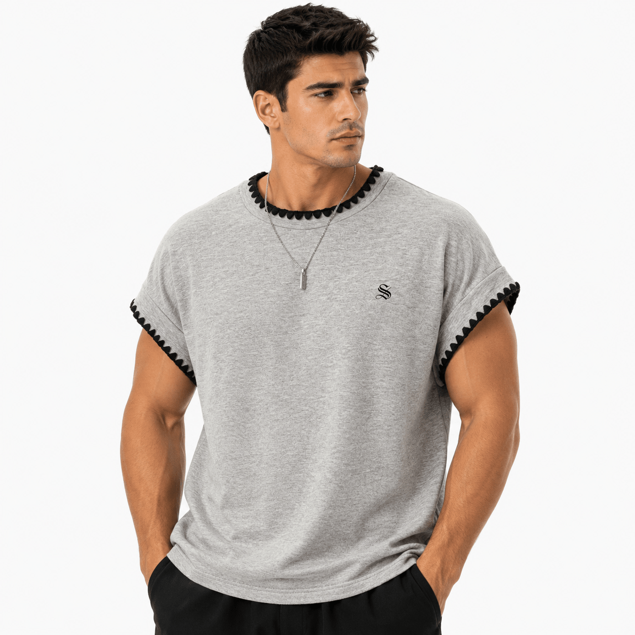 Xiza 5 - Tank Top for Men - Sarman Fashion - Wholesale Clothing Fashion Brand for Men from Canada