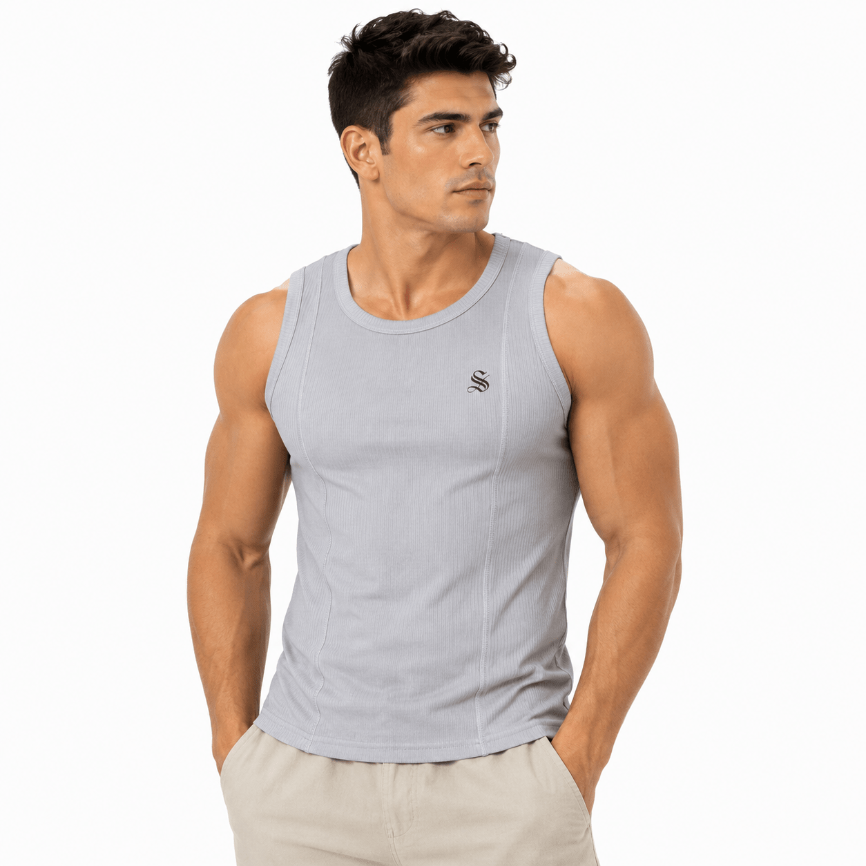 Xiza 7 - Tank Top for Men - Sarman Fashion - Wholesale Clothing Fashion Brand for Men from Canada