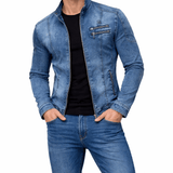 XLKO - Long Sleeve Jeans Jacket for Men - Sarman Fashion - Wholesale Clothing Fashion Brand for Men from Canada