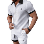 XLOP - Complete Set Short Sleeves Shirt & Shorts for Men - Sarman Fashion - Wholesale Clothing Fashion Brand for Men from Canada