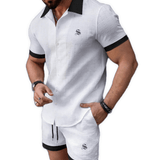 XLOP - Complete Set Short Sleeves Shirt & Shorts for Men - Sarman Fashion - Wholesale Clothing Fashion Brand for Men from Canada