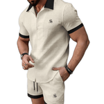 XLOP - Complete Set Short Sleeves Shirt & Shorts for Men - Sarman Fashion - Wholesale Clothing Fashion Brand for Men from Canada
