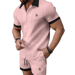 XLOP - Complete Set Short Sleeves Shirt & Shorts for Men - Sarman Fashion - Wholesale Clothing Fashion Brand for Men from Canada