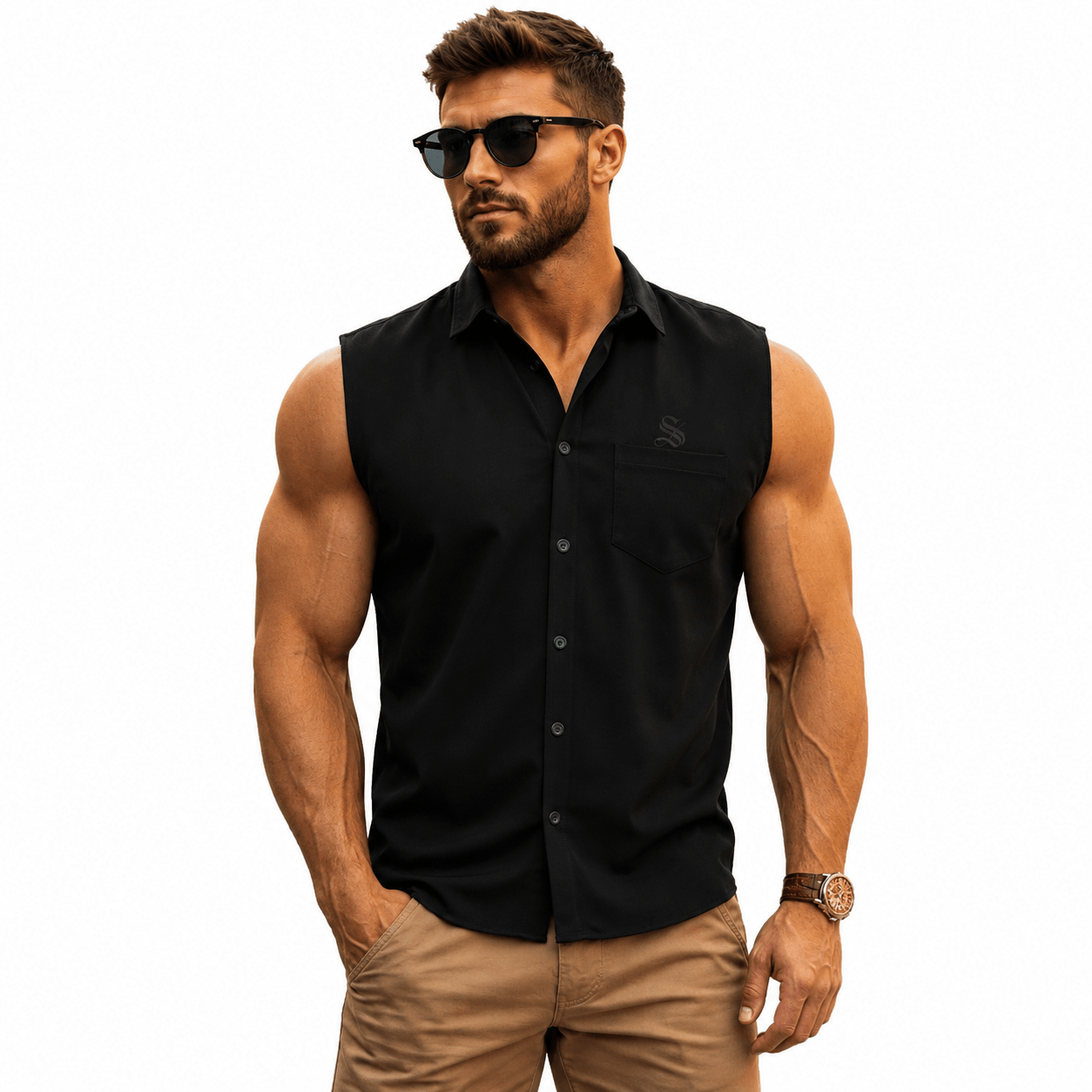 XMO - Tank Top for Men - Sarman Fashion - Wholesale Clothing Fashion Brand for Men from Canada