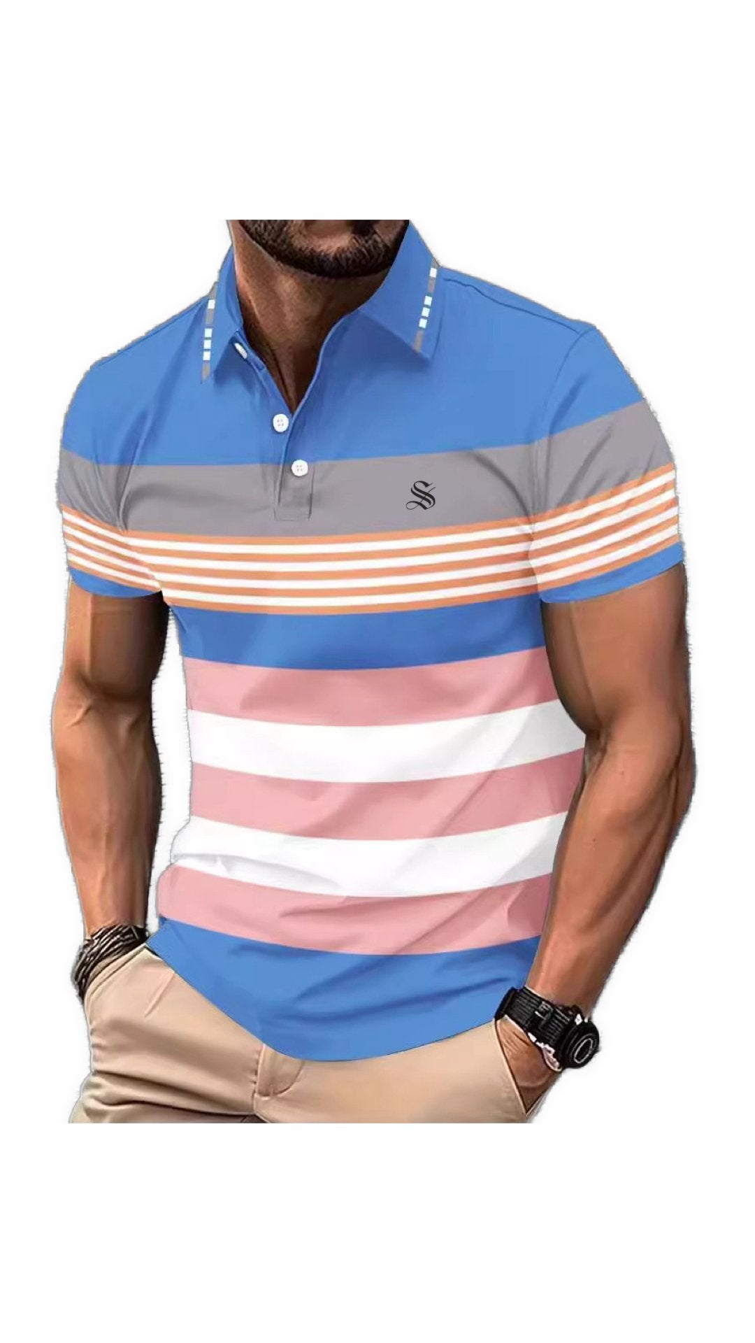 Xoina - Polo Shirt for Men - Sarman Fashion - Wholesale Clothing Fashion Brand for Men from Canada
